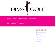 Tablet Screenshot of divagolf.net